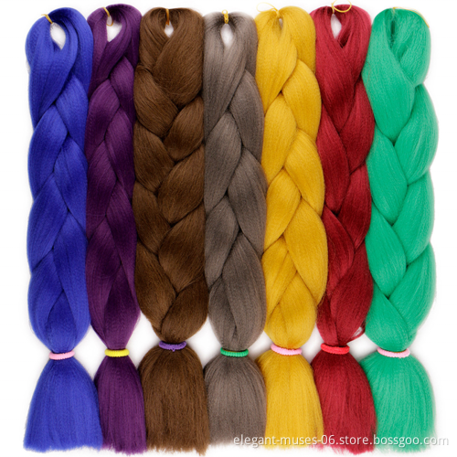 AodaleBraid 100g Yaki Other Artificial Hair Ombre Hair 24 inch Synthetic Jumbo Hair Braid